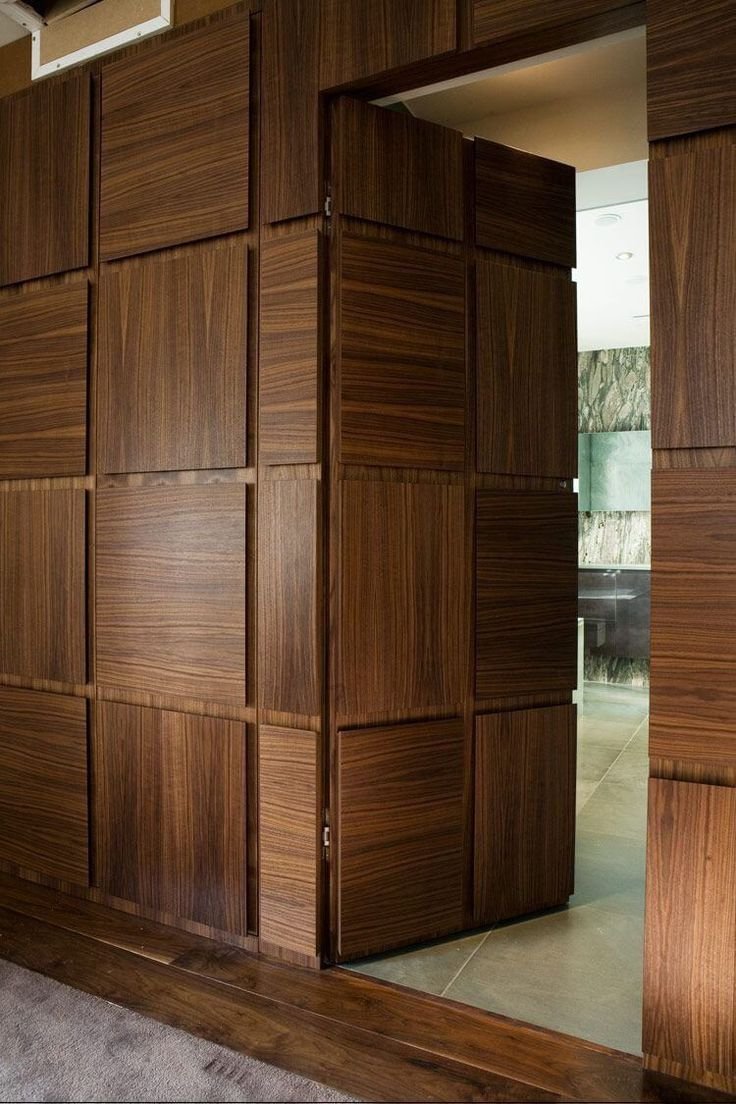 Шпонированные панели Wallhof Wood "тик"