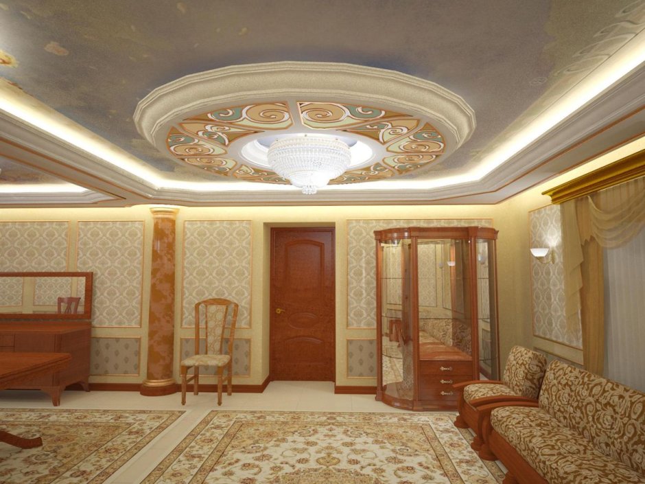 Гостиная в доме казахстанский