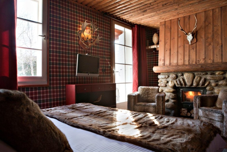 Спальня в шотландском стиле
