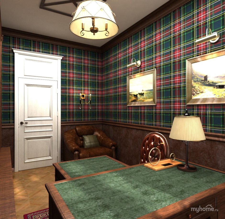Комната в шотландском стиле