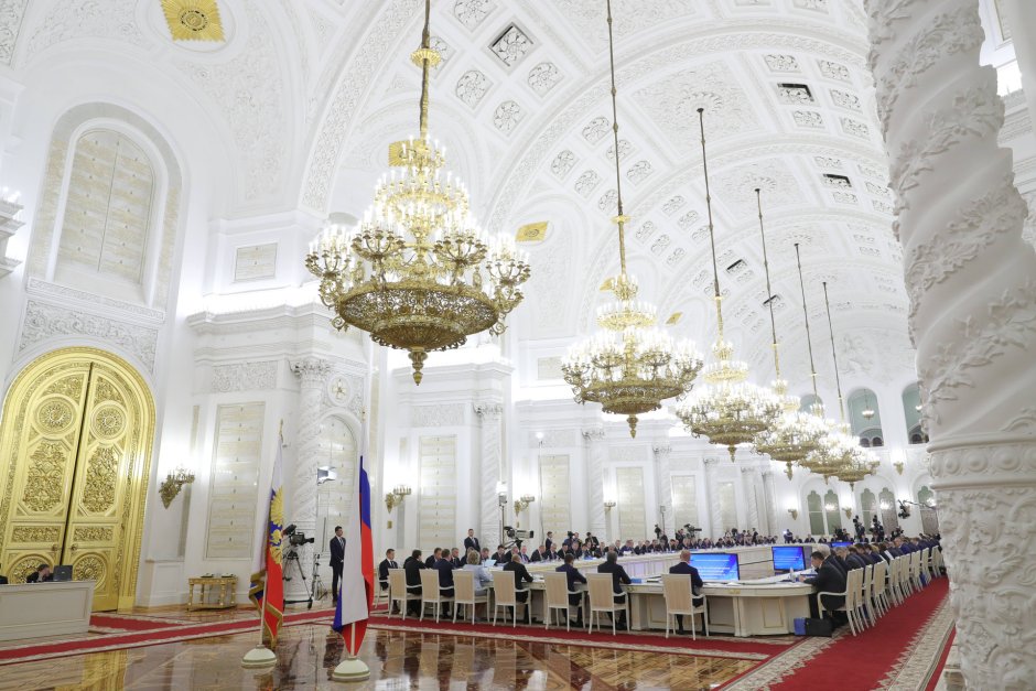 Большой Кремлёвский дворец в Москве Георгиевский зал