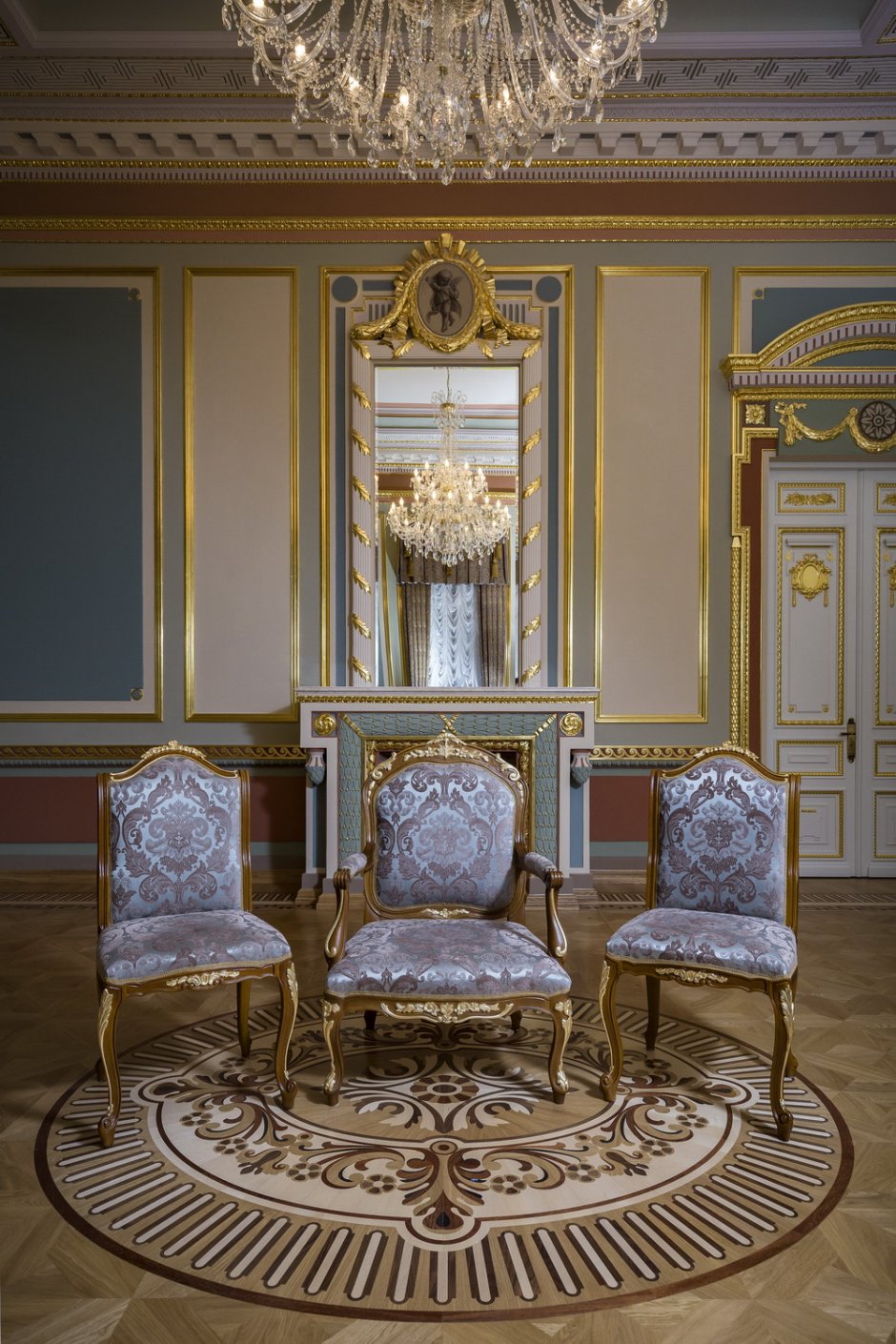 Мариинский дворец голубая гостиная