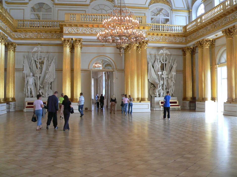 Санкт-Петербург зимний дворец II этаж залы