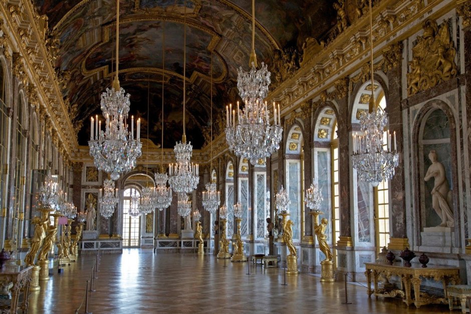 Парк Версальского дворца зеркальная галерея