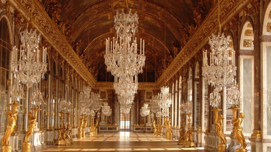 Большой дворец Версаля зеркальная галерея