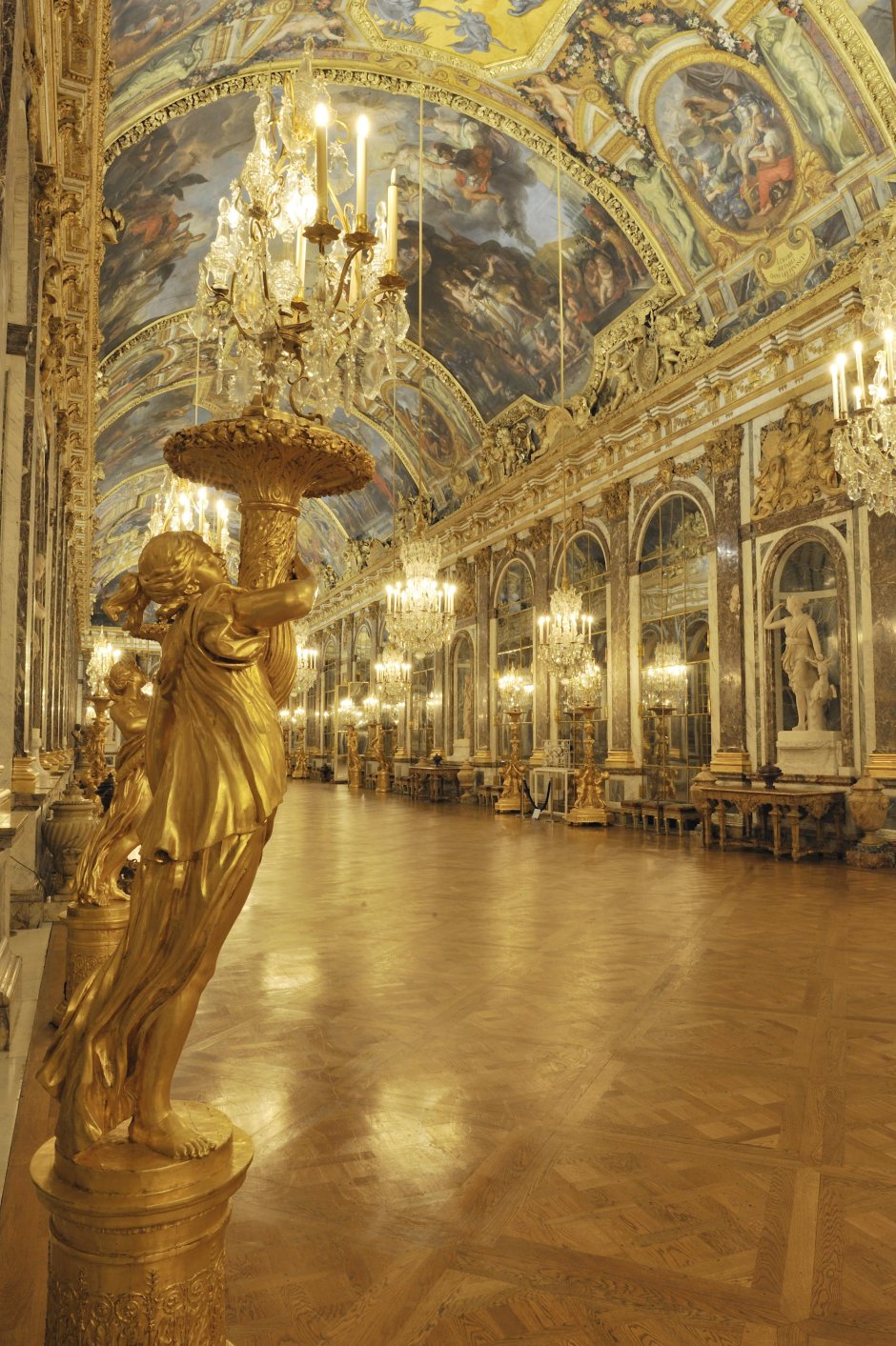 Версальский дворец большая зеркальная галерея