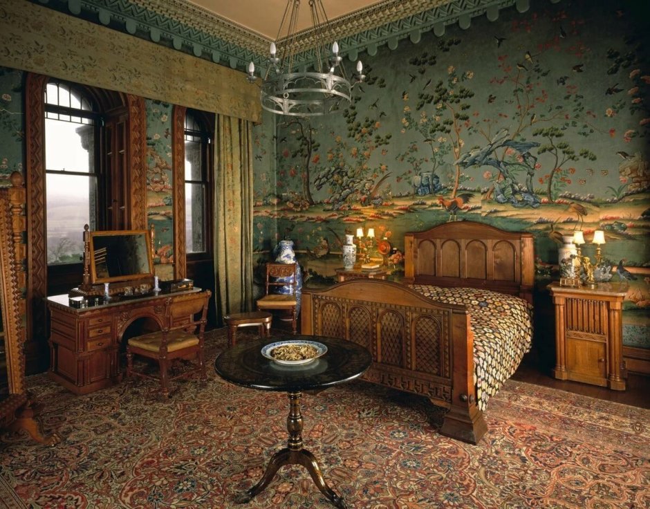 Интерьер спальни в стиле Шинуазри Франция