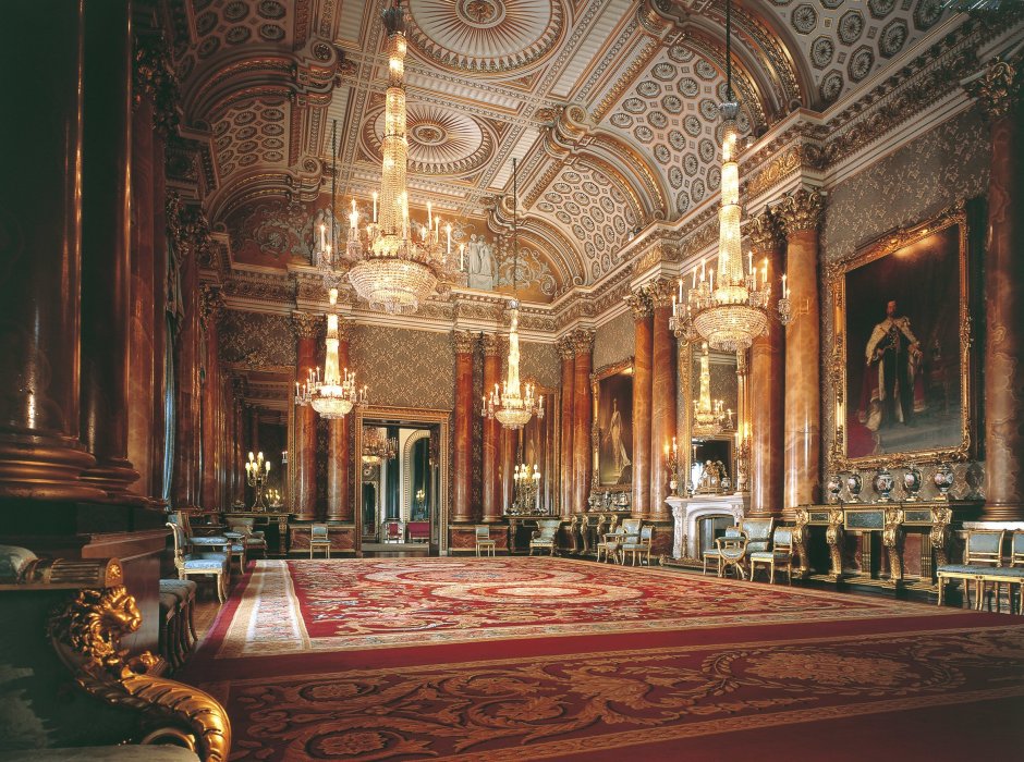 Букингемский дворец в Лондоне внутри