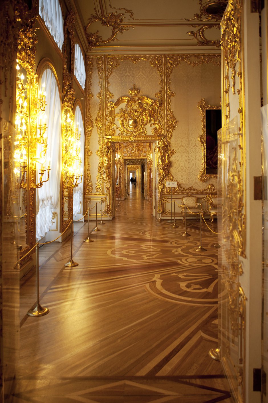 Золотая Анфилада Екатерининского дворца (96 фото)