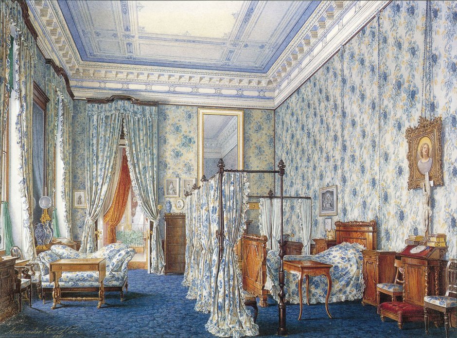 Спальня императрицы Александровский дворец в Царском селе