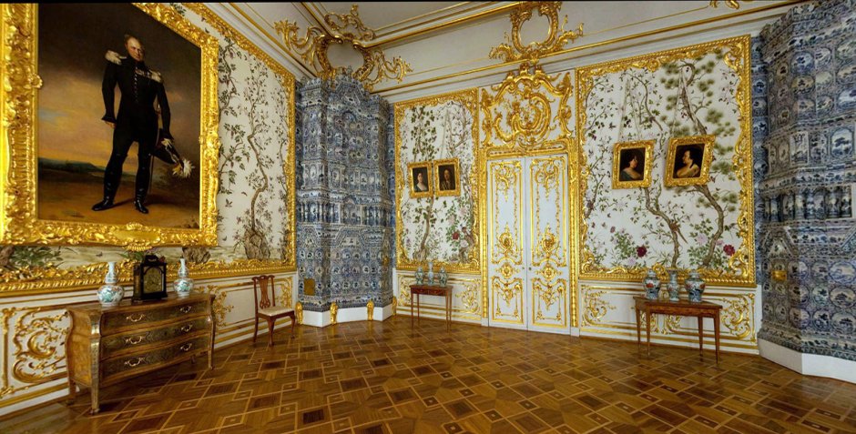 Портретный зал Екатерининского дворца