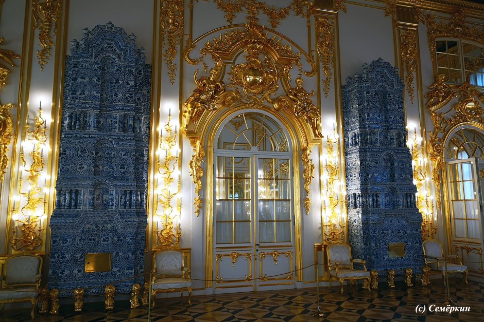 Пушкин Екатерининский дворец внутри