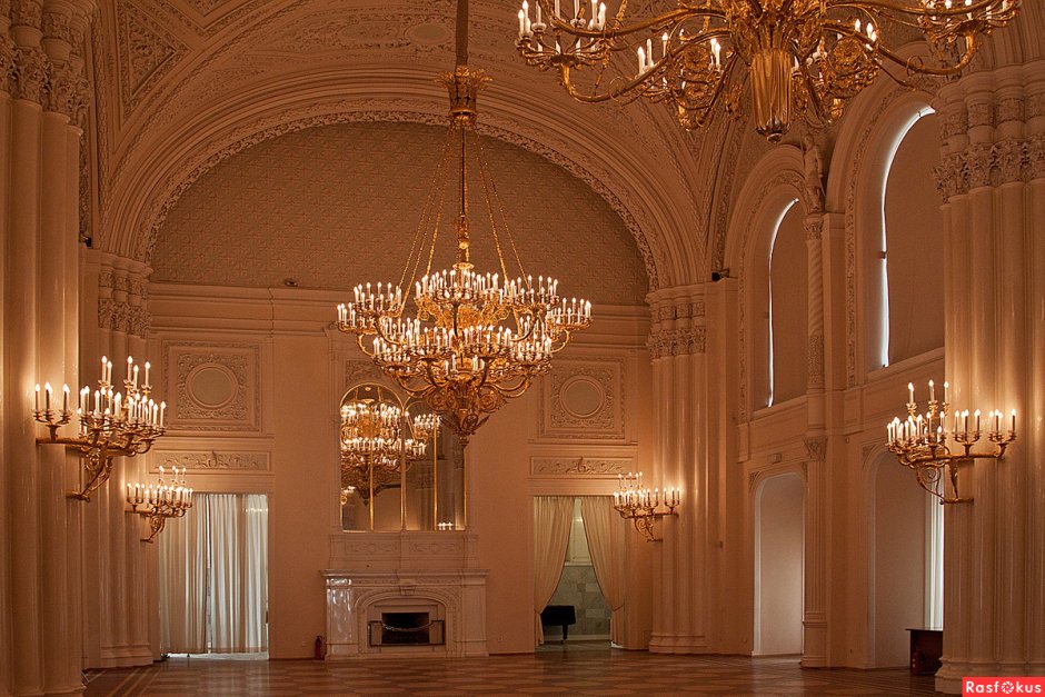 Мраморный дворец белый зал Санкт-Петербург