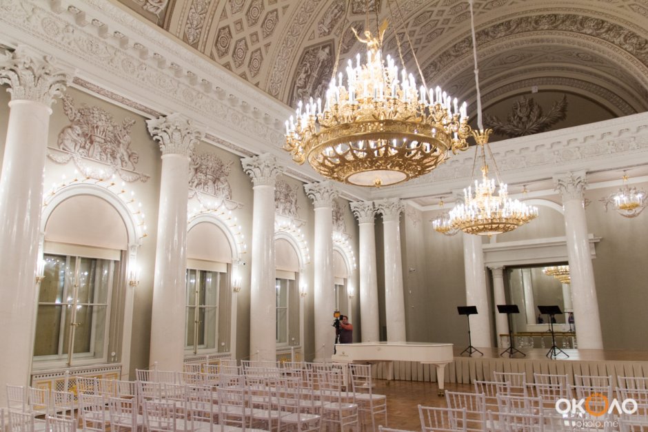 Юсуповский дворец в Санкт-Петербурге Белоколонный зал