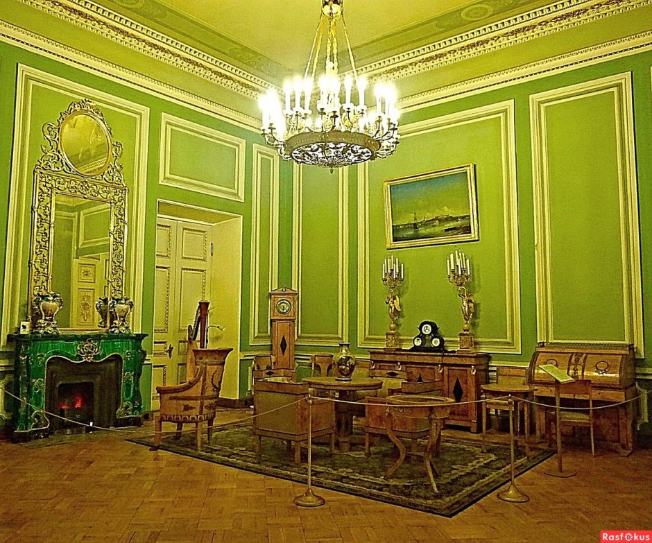 Зеленая гостиная Юсуповского дворца