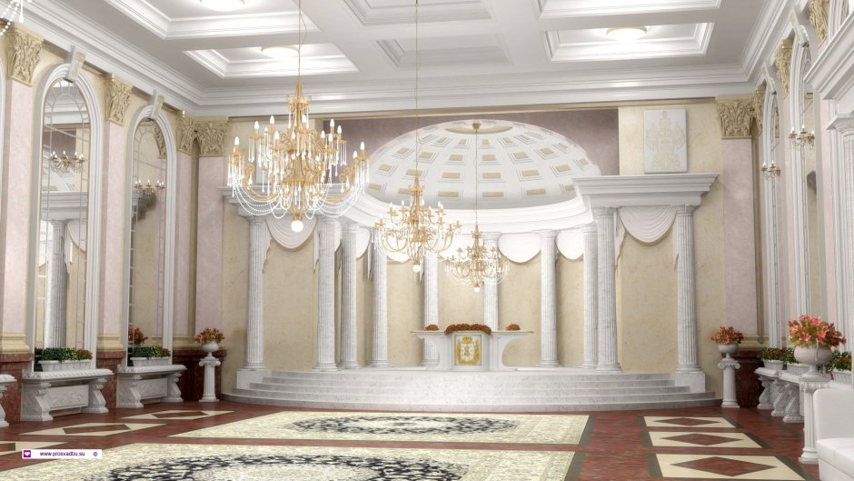 Краснодарский дворец бракосочетания Екатерининский зал