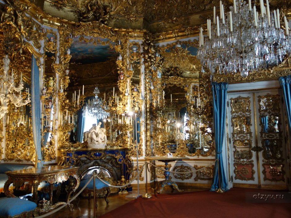 Бавария дворец Линдерхоф интерьер