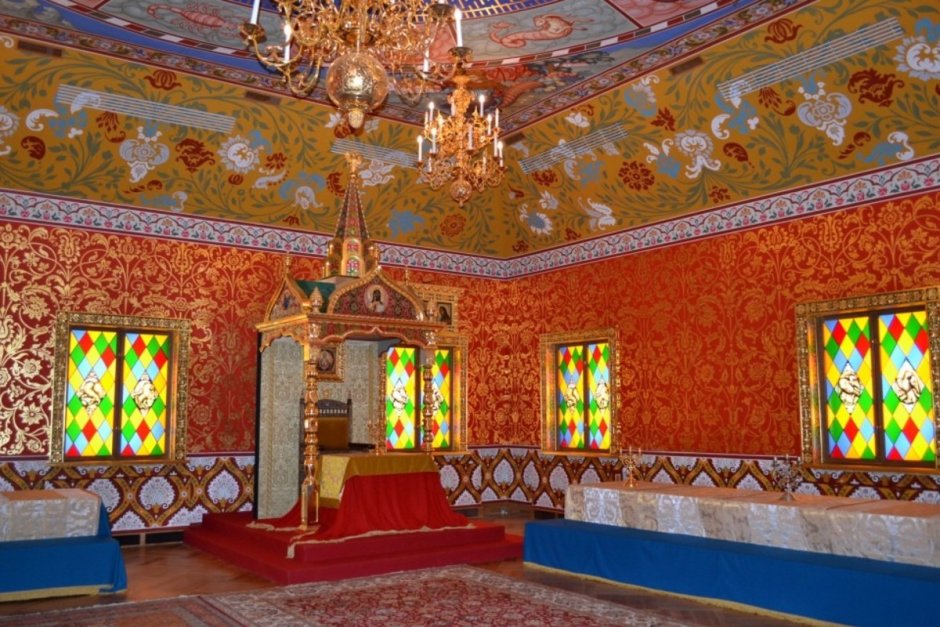 Коломенское дворец царя Алексея Михайловича внутри