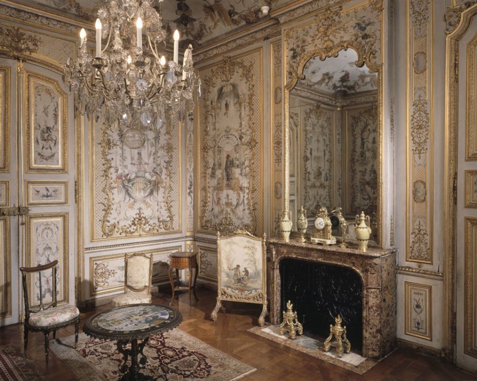 Интерьеры рококо 17 век Франция