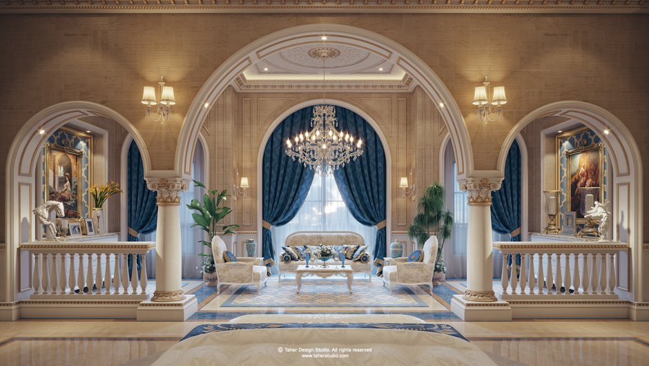 Luxury Mansion Interior спальни