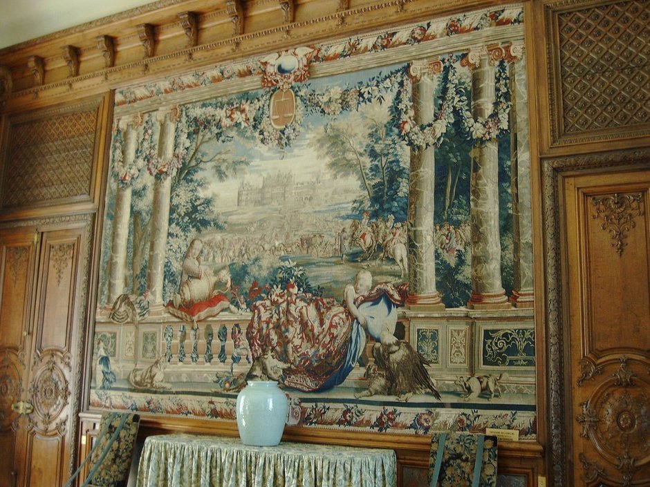 Замок Шамбор внутри фрески
