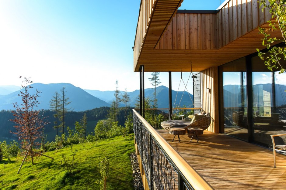 Viereck Architects энергоэффективные Шале в австрийских Альпах