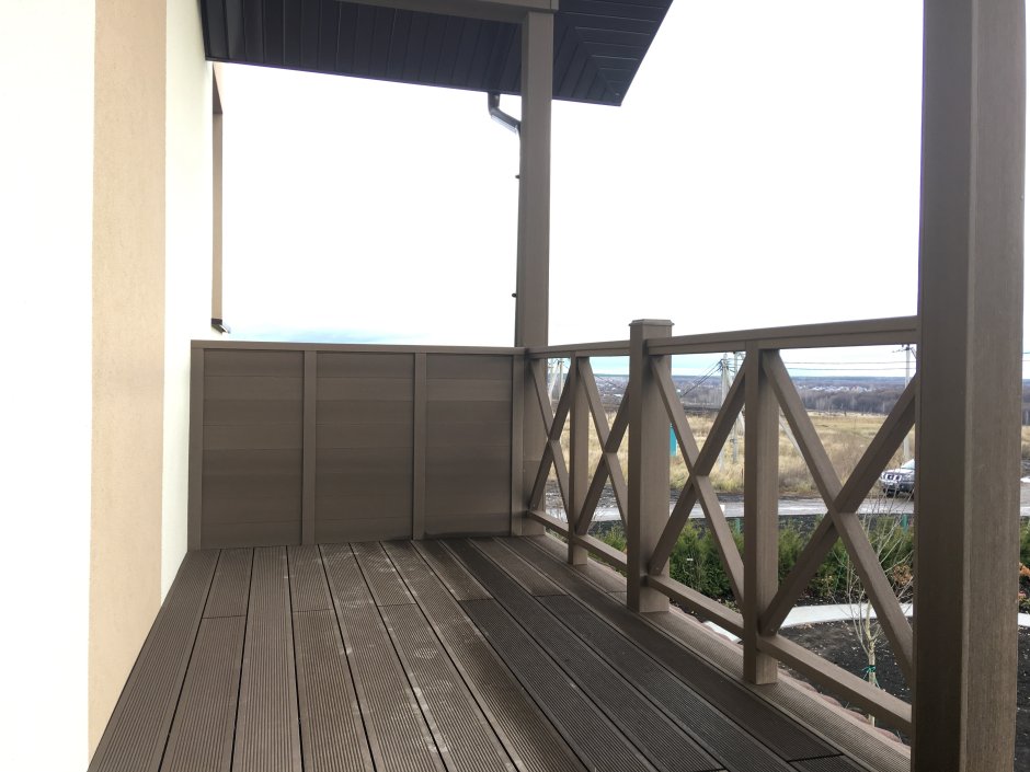 Балконные ограждения из ДПК