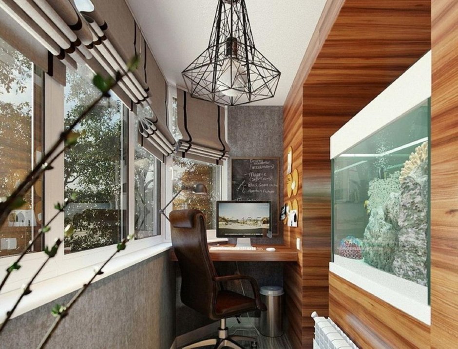 Дизайнерская отделка балкона