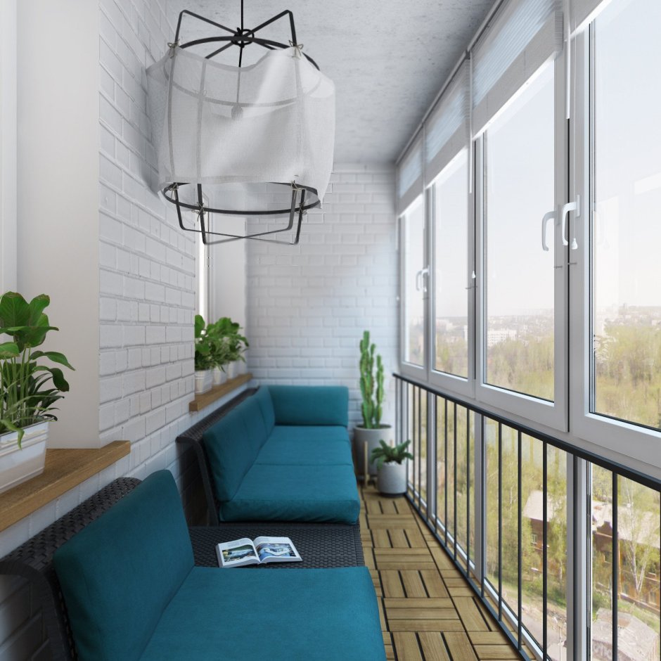 Коричневая лоджия