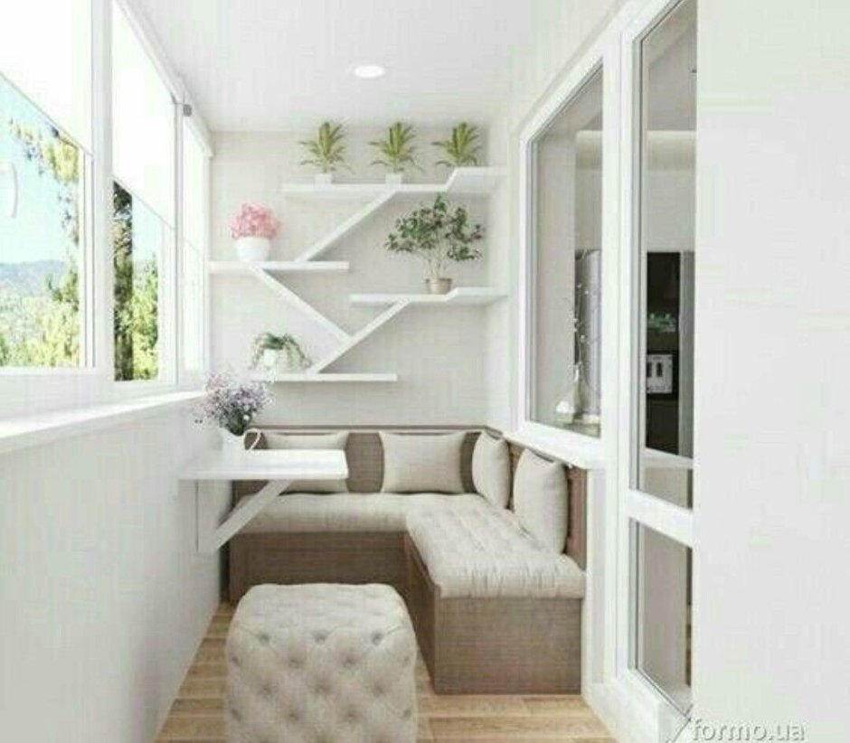 Угловой диванчик на лоджию