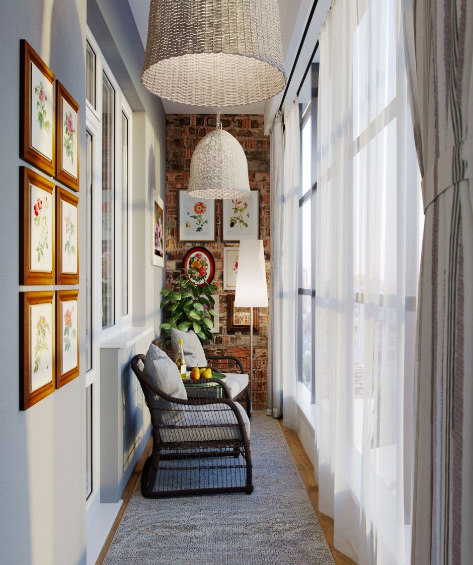 Угловая лоджия с панорамным остеклением