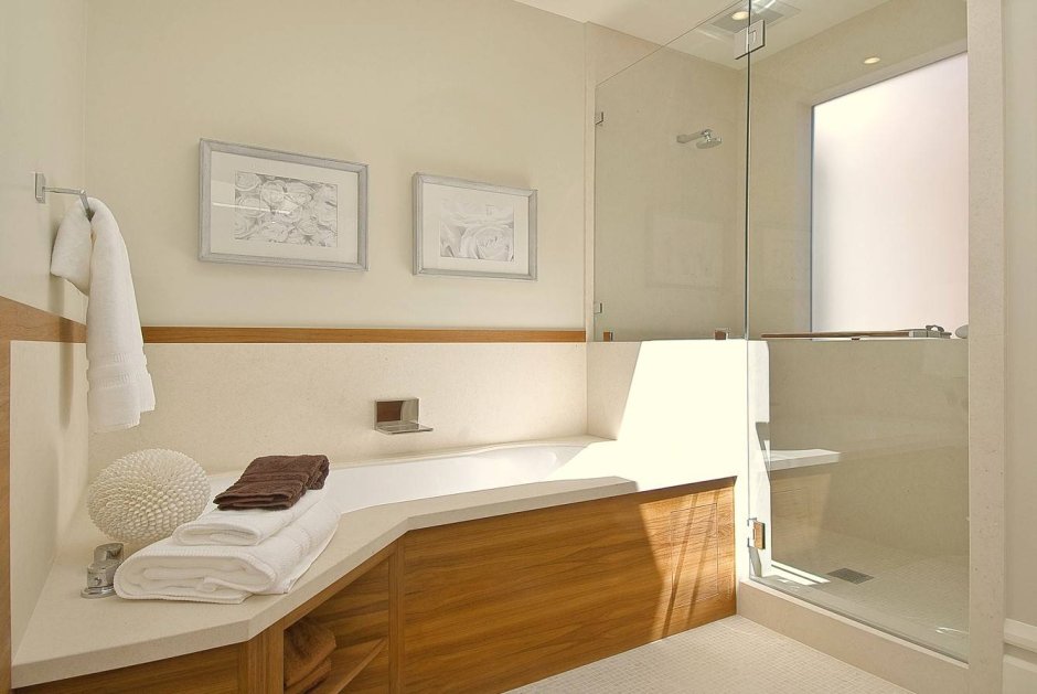 Экран для ванной в интерьере
