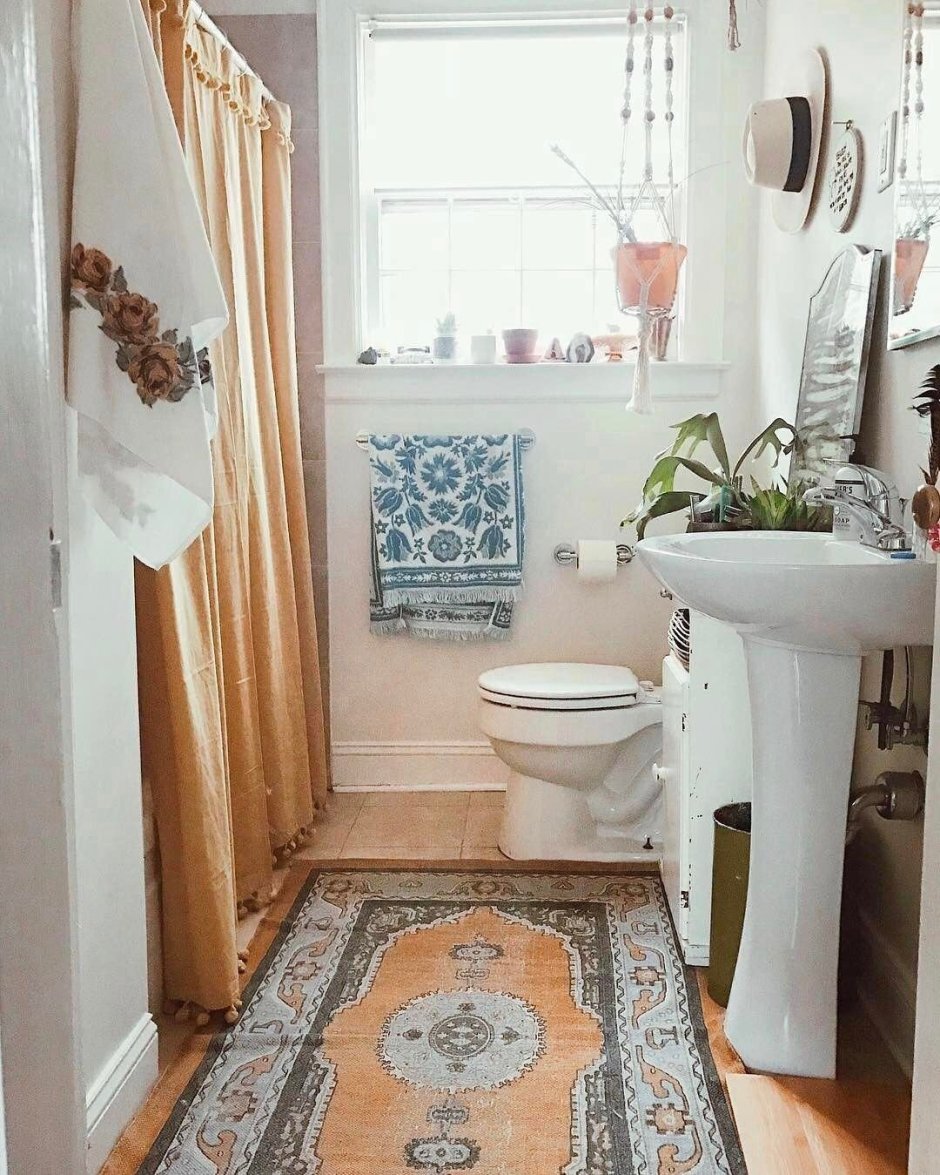 Интерьер ванной комнаты в стиле Прованс