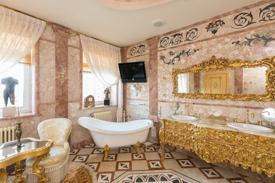 Ванная комната в стиле рококо Барокко