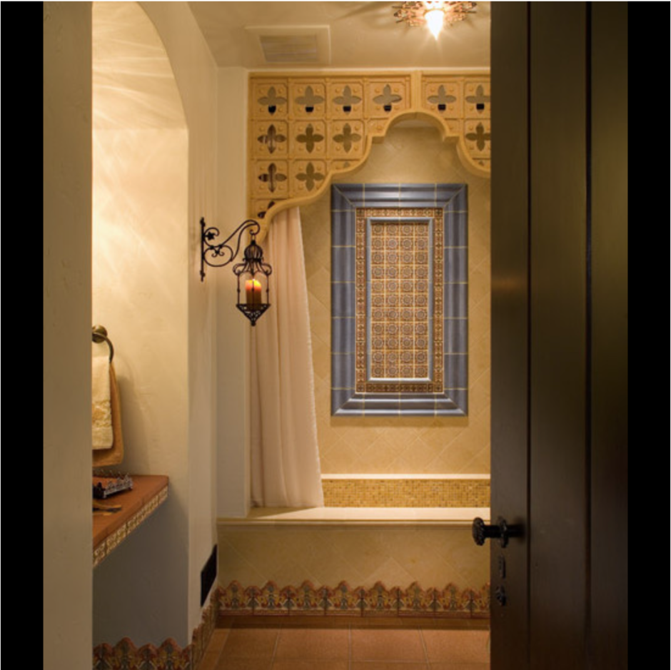 Маленькая ванная в марокканском стиле