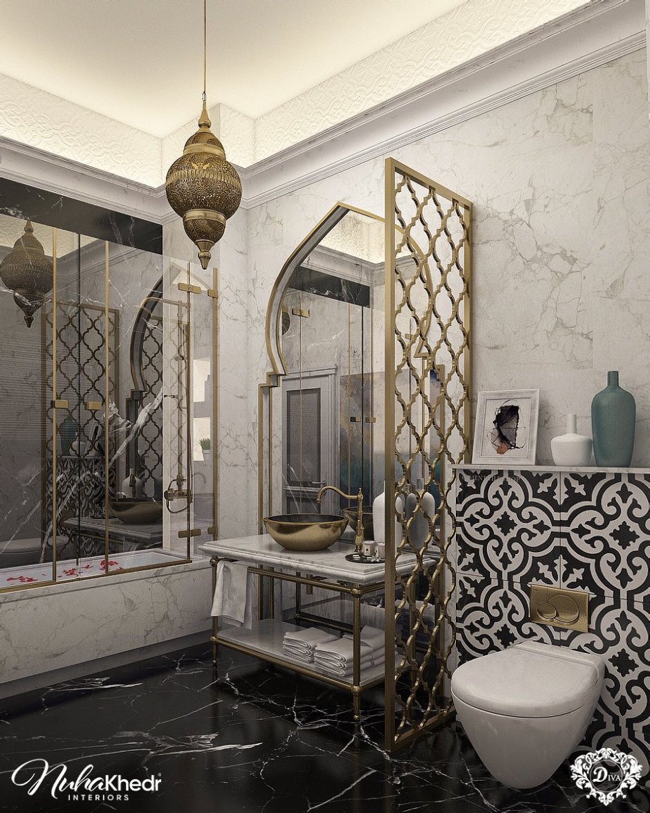Туалет в марокканском стиле