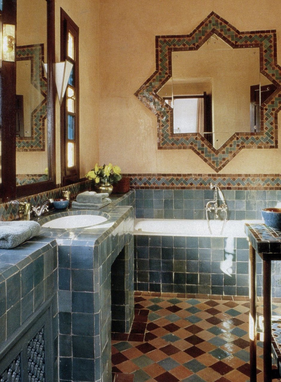 Интерьер ванны в марокканском стиле