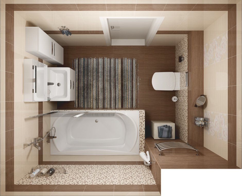 Ванная комната 2х2 дизайн фото с ванной