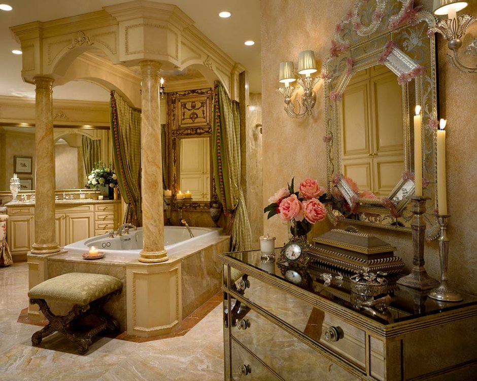Шикарные Ванные комнаты в античном стиле