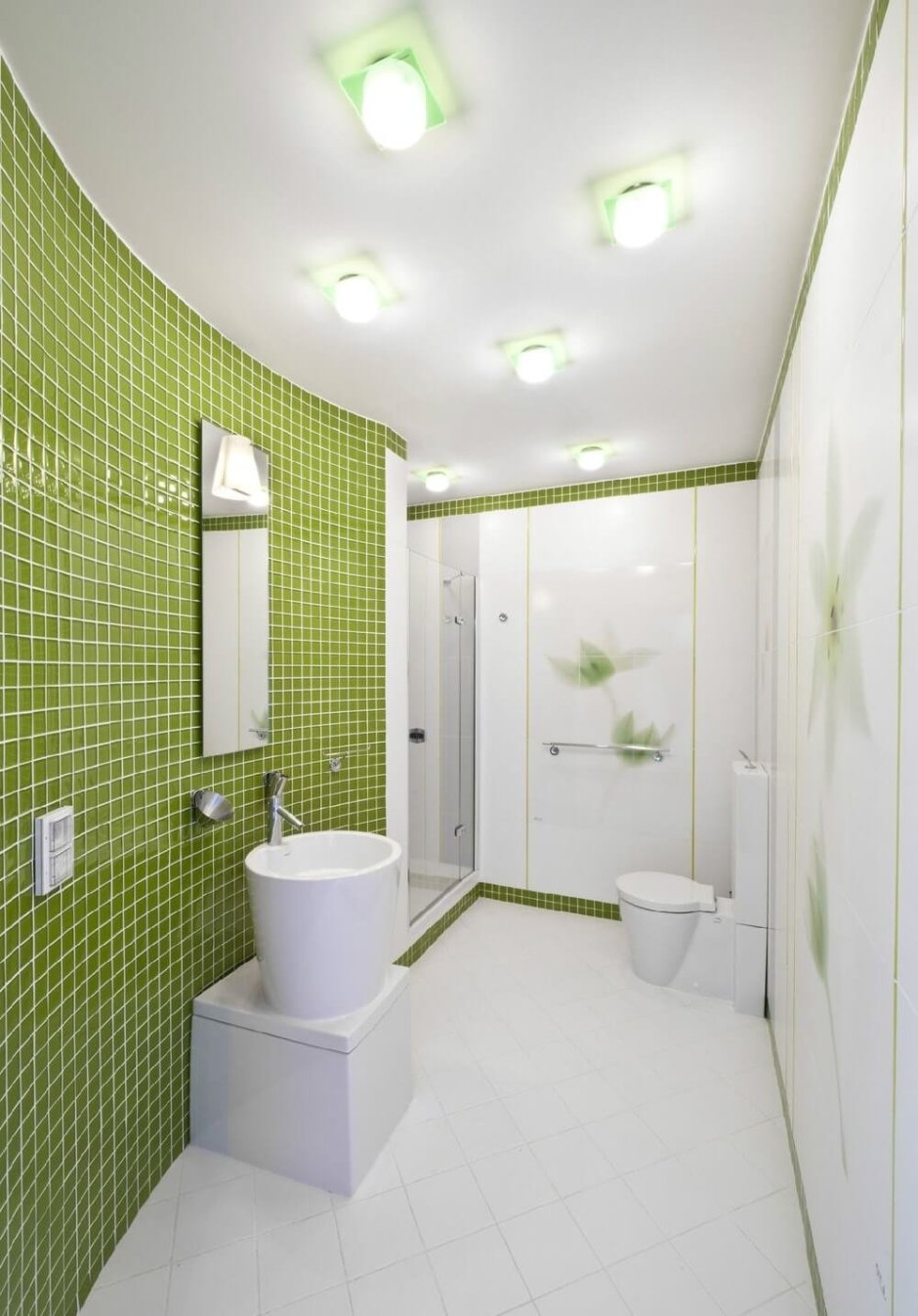 Туалетная комната зеленая