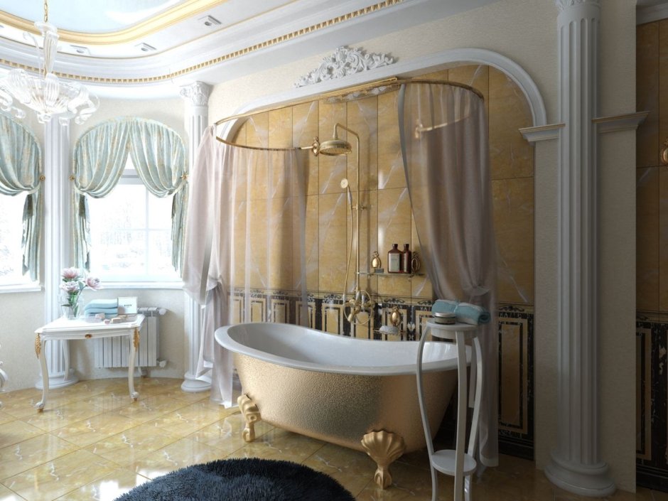 Барокко рококо ванная комната
