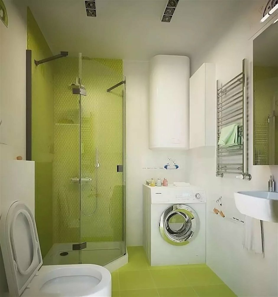 Дизайн ванны с туалетом и стиральной машиной в хрущевке фото