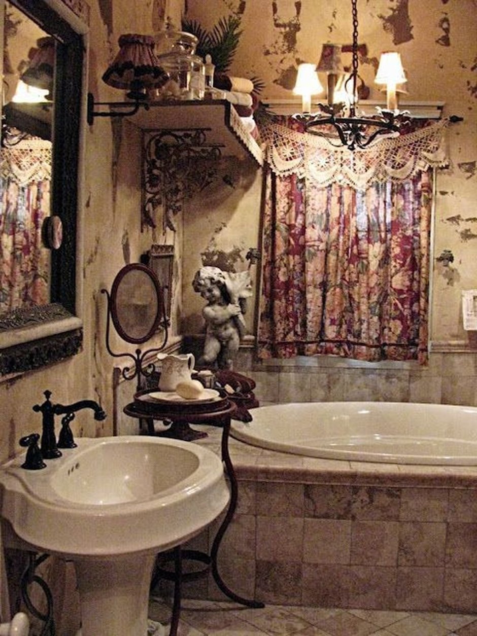 Ванная комната в стиле бохо Шик