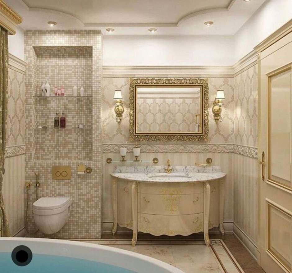 Ванная в классическом французском стиле