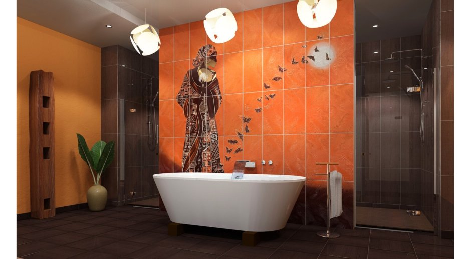 Ванная комната в африканском стиле