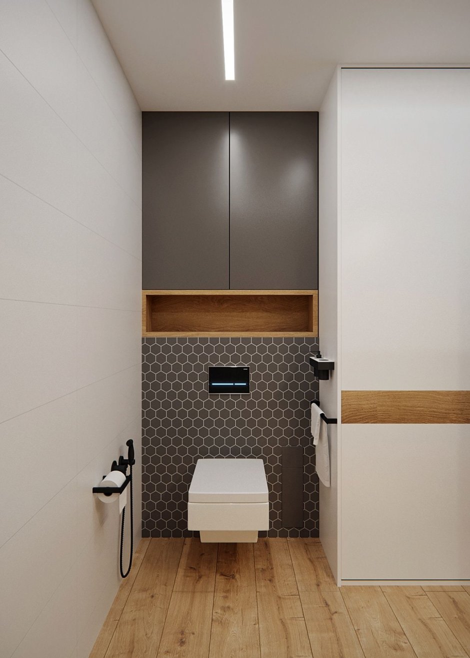 Дизайнерский шкаф в туалет