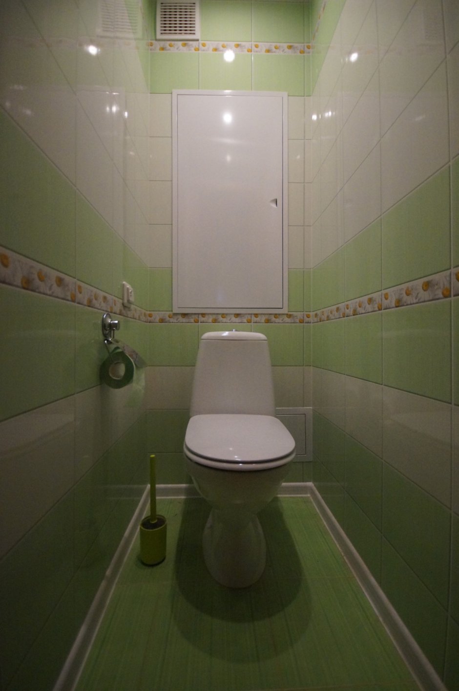 ПВХ панели для туалета зеленый