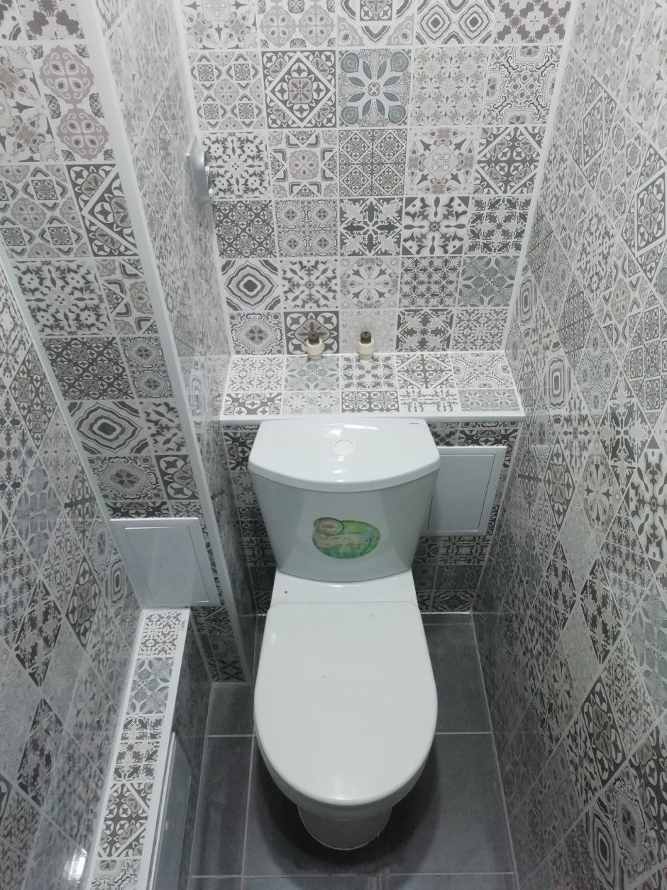 Отделка туалета пластиковыми панелями: 100 фото и инструкция