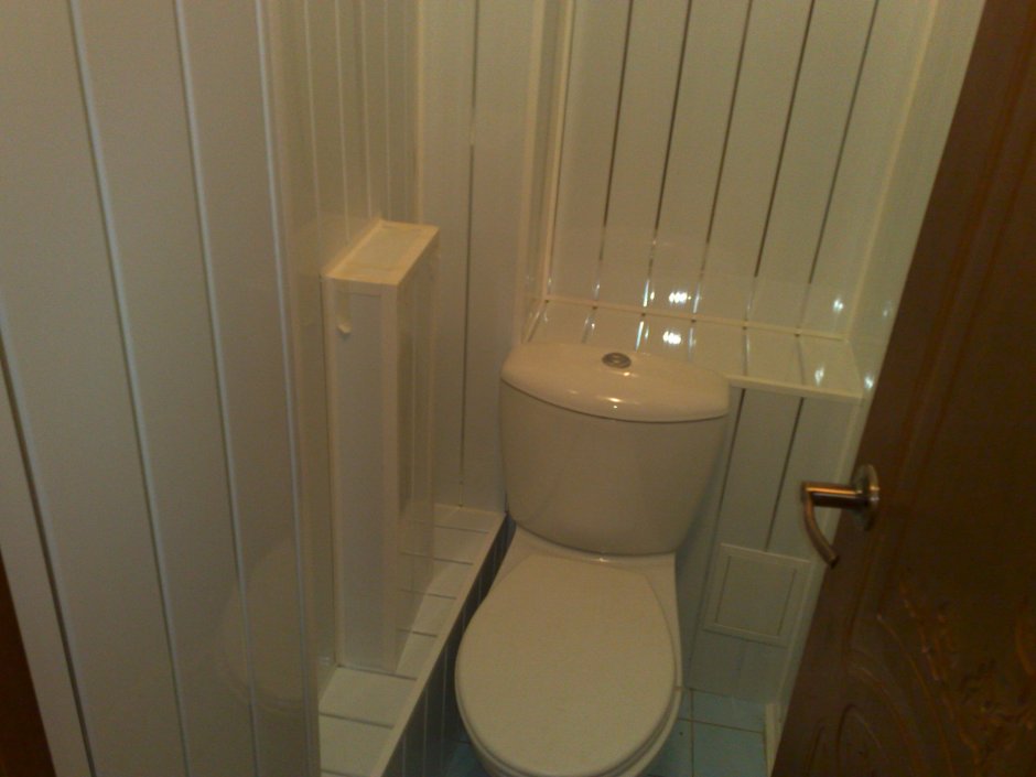 Туалет из МДФ панелей