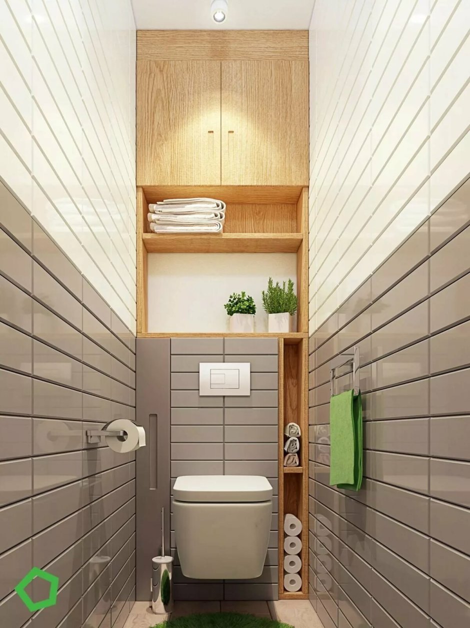 Ванная в скандинавском стиле в панельном доме раздельный санузел